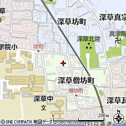 京都府京都市伏見区深草僧坊町44-13周辺の地図