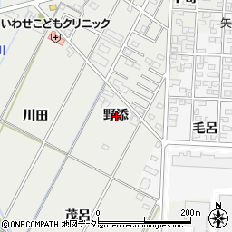 愛知県岡崎市北本郷町野添周辺の地図