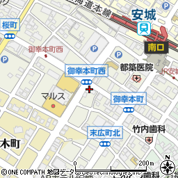 パソコンくらぶ　安城御幸本町教室周辺の地図