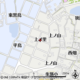 愛知県東浦町（知多郡）生路（上ノ里）周辺の地図