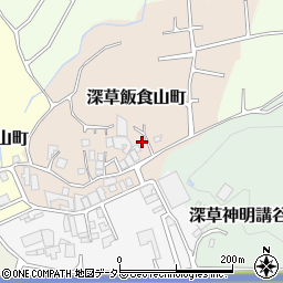 京都府京都市伏見区深草飯食山町21-1周辺の地図