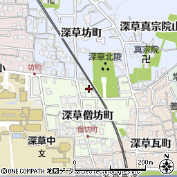京都府京都市伏見区深草僧坊町31-2周辺の地図