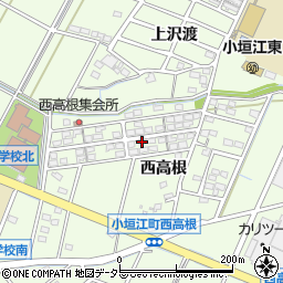 愛知県刈谷市小垣江町西高根60-24周辺の地図