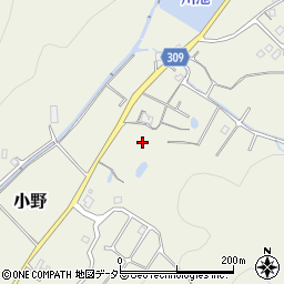 兵庫県三田市小野790周辺の地図