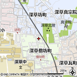京都府京都市伏見区深草僧坊町31-3周辺の地図