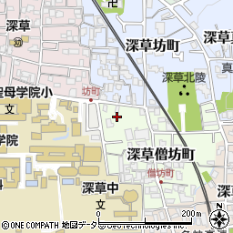 京都府京都市伏見区深草僧坊町52-3周辺の地図