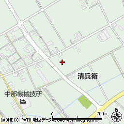 愛知県安城市箕輪町清兵衛周辺の地図