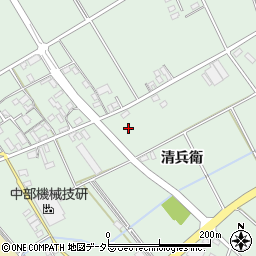 愛知県安城市箕輪町（清兵衛）周辺の地図
