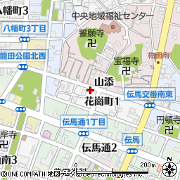 嶺田力石材店周辺の地図