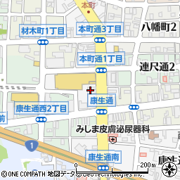 岡崎書房本店周辺の地図