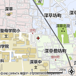京都府京都市伏見区深草僧坊町54周辺の地図