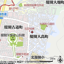 京都府京都市伏見区醍醐大高町4-2周辺の地図