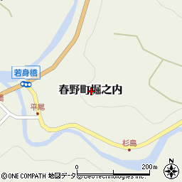 静岡県浜松市天竜区春野町堀之内周辺の地図