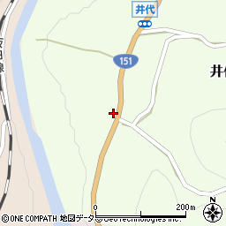愛知県新城市井代（シマ）周辺の地図