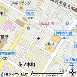 愛知県安城市御幸本町503周辺の地図