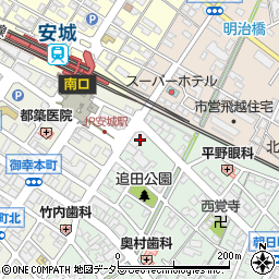 イーオン　安城校周辺の地図