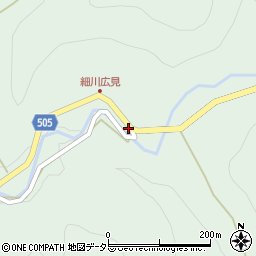 愛知県新城市細川（広見）周辺の地図