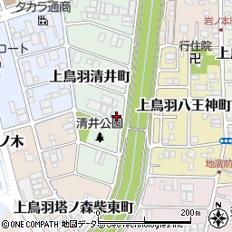 京都府京都市南区上鳥羽清井町266周辺の地図
