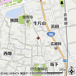 愛知県知多郡東浦町生路狭間135周辺の地図