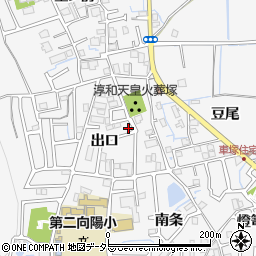 京都府向日市物集女町出口25-6周辺の地図