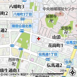 株式会社加納石材店　夜間周辺の地図