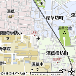 京都府京都市伏見区深草僧坊町55周辺の地図