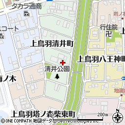 京都府京都市南区上鳥羽清井町267周辺の地図