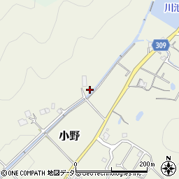 兵庫県三田市小野1714周辺の地図