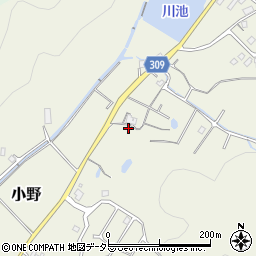 兵庫県三田市小野793周辺の地図