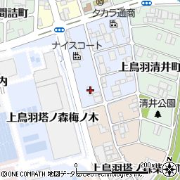 京都府京都市南区上鳥羽金仏町13周辺の地図