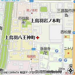 京都府京都市南区上鳥羽岩ノ本町345周辺の地図