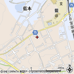 兵庫県三田市西相野821周辺の地図