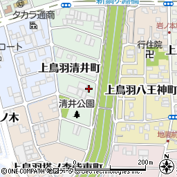 京都府京都市南区上鳥羽清井町264周辺の地図