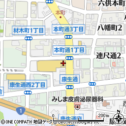 Bistro&Cafe 北海道マルシェ 岡崎シビコ店周辺の地図