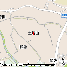 愛知県知多市日長土地山周辺の地図