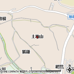 愛知県知多市日長（土地山）周辺の地図