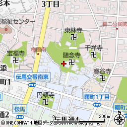 愛知県岡崎市門前町周辺の地図