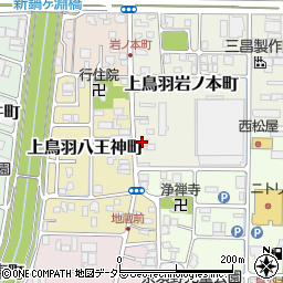 京都府京都市南区上鳥羽岩ノ本町346周辺の地図