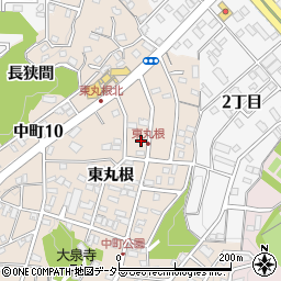 愛知県岡崎市中町東丸根219周辺の地図