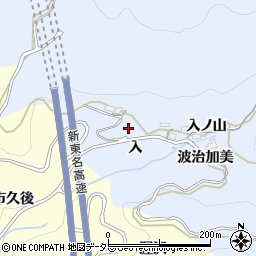 愛知県岡崎市才栗町入周辺の地図