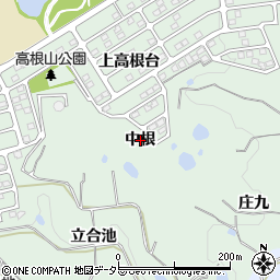 愛知県東浦町（知多郡）緒川（中根）周辺の地図