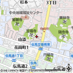 愛知県岡崎市梅園町山添92周辺の地図