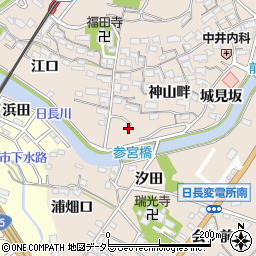 愛知県知多市日長神山畔99周辺の地図