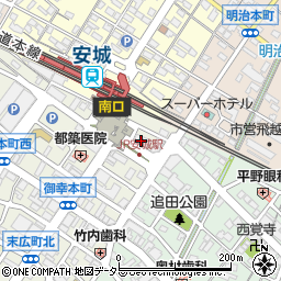 藁焼き小屋 た藁や 安城駅前店周辺の地図