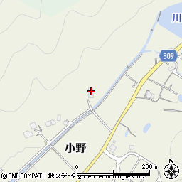 兵庫県三田市小野866周辺の地図