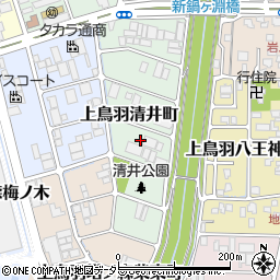 京都府京都市南区上鳥羽清井町261周辺の地図