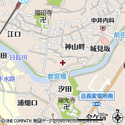 愛知県知多市日長神山畔87周辺の地図