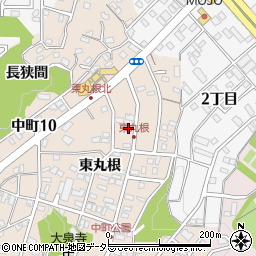 愛知県岡崎市中町東丸根220周辺の地図