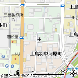 白洋舍京都営業所周辺の地図