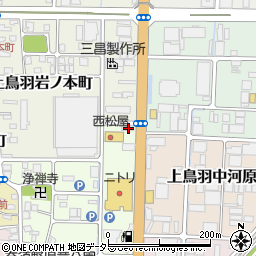 京都府京都市南区上鳥羽南岩ノ本町43周辺の地図